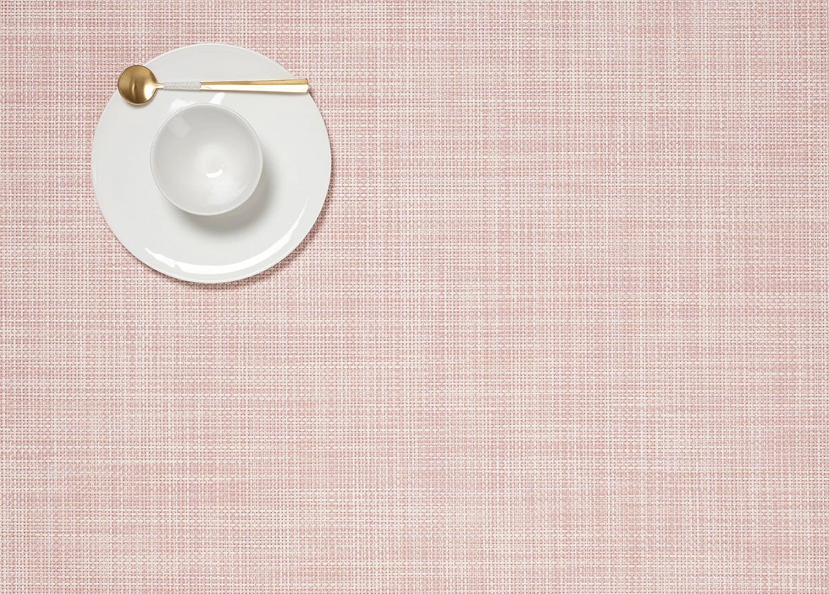 Chilewich Rect Mini Basketweave Tablemat-Gravel by 