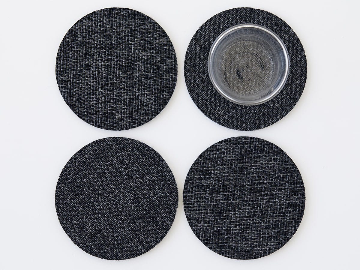 Black and grey coasters discount
